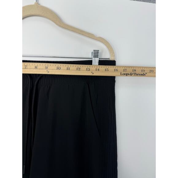 Athleta Avenue Wide Leg Crop Pants Black Stretch Pull-On Flowy Trouser Sz 10 - Picture 6 of 11